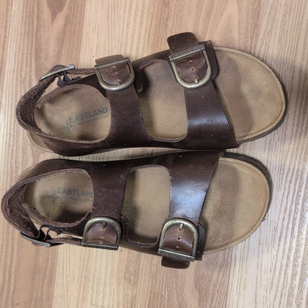 Eastland Brown Leather Sandals